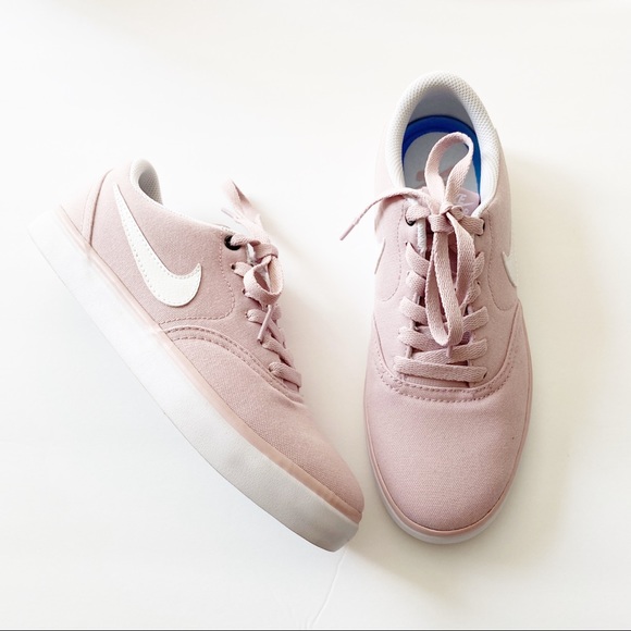 Nike Shoes - Nike Pink Canvas SB Solar Check Skateboarding 7